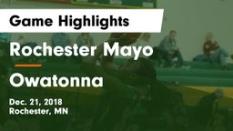 Rochester Mayo  vs Owatonna  Game Highlights - Dec. 21, 2018