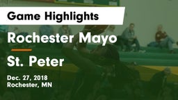 Rochester Mayo  vs St. Peter  Game Highlights - Dec. 27, 2018