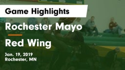 Rochester Mayo  vs Red Wing  Game Highlights - Jan. 19, 2019