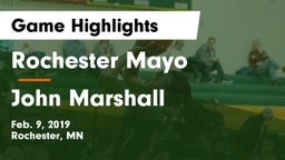 Rochester Mayo  vs John Marshall  Game Highlights - Feb. 9, 2019