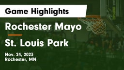 Rochester Mayo  vs St. Louis Park  Game Highlights - Nov. 24, 2023