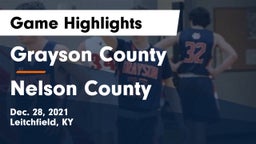 Grayson County  vs Nelson County  Game Highlights - Dec. 28, 2021