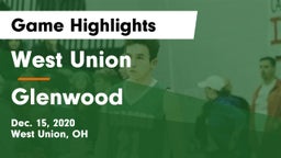 West Union  vs Glenwood  Game Highlights - Dec. 15, 2020
