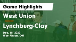 West Union  vs Lynchburg-Clay  Game Highlights - Dec. 18, 2020