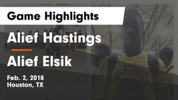 Alief Hastings  vs Alief Elsik  Game Highlights - Feb. 2, 2018