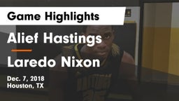 Alief Hastings  vs Laredo Nixon Game Highlights - Dec. 7, 2018