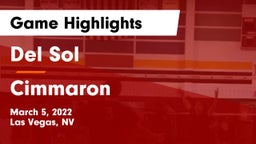 Del Sol  vs Cimmaron  Game Highlights - March 5, 2022