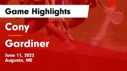 Cony  vs Gardiner  Game Highlights - June 11, 2022