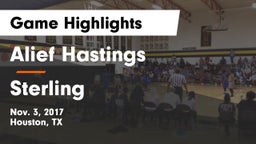 Alief Hastings  vs Sterling  Game Highlights - Nov. 3, 2017