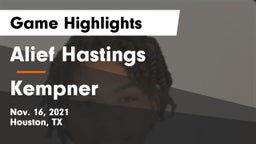 Alief Hastings  vs Kempner  Game Highlights - Nov. 16, 2021