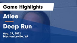 Atlee  vs Deep Run  Game Highlights - Aug. 29, 2022