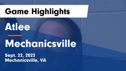 Atlee  vs Mechanicsville  Game Highlights - Sept. 22, 2022