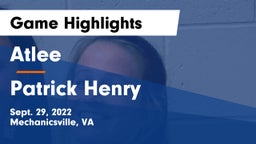 Atlee  vs Patrick Henry  Game Highlights - Sept. 29, 2022