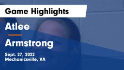 Atlee  vs Armstrong  Game Highlights - Sept. 27, 2022