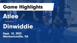 Atlee  vs Dinwiddie  Game Highlights - Sept. 18, 2023