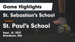 St. Sebastian's School vs St. Paul's School Game Highlights - Sept. 10, 2022