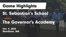 St. Sebastian's School vs The Governor's Academy Game Highlights - Oct. 4, 2023
