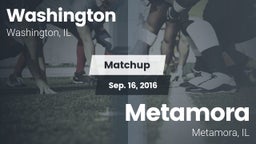 Matchup: Washington High vs. Metamora  2016