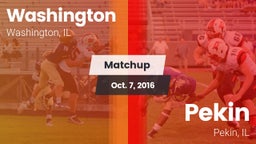 Matchup: Washington High vs. Pekin  2016