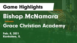 Bishop McNamara  vs Grace Christian Academy Game Highlights - Feb. 8, 2021