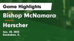Bishop McNamara  vs Herscher  Game Highlights - Jan. 28, 2023