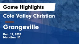 Cole Valley Christian  vs Grangeville  Game Highlights - Dec. 12, 2020