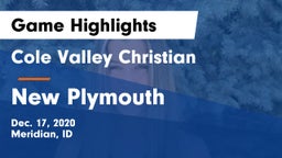 Cole Valley Christian  vs New Plymouth  Game Highlights - Dec. 17, 2020