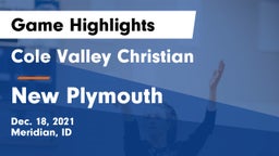 Cole Valley Christian  vs New Plymouth  Game Highlights - Dec. 18, 2021