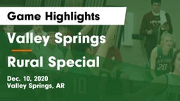Valley Springs  vs Rural Special  Game Highlights - Dec. 10, 2020