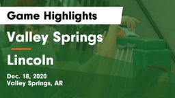 Valley Springs  vs Lincoln  Game Highlights - Dec. 18, 2020