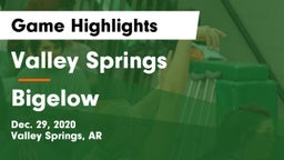 Valley Springs  vs Bigelow  Game Highlights - Dec. 29, 2020