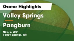 Valley Springs  vs Pangburn Game Highlights - Nov. 5, 2021