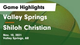 Valley Springs  vs Shiloh Christian  Game Highlights - Nov. 10, 2021