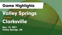 Valley Springs  vs Clarksville  Game Highlights - Nov. 19, 2021