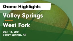 Valley Springs  vs West Fork  Game Highlights - Dec. 14, 2021