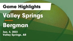 Valley Springs  vs Bergman   Game Highlights - Jan. 4, 2022