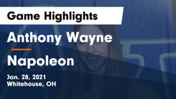 Anthony Wayne  vs Napoleon Game Highlights - Jan. 28, 2021