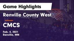 Renville County West  vs CMCS Game Highlights - Feb. 4, 2021