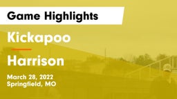 Kickapoo  vs Harrison  Game Highlights - March 28, 2022