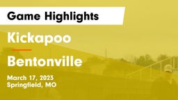 Kickapoo  vs Bentonville  Game Highlights - March 17, 2023