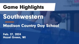 Southwestern  vs Madison Country Day School Game Highlights - Feb. 27, 2024