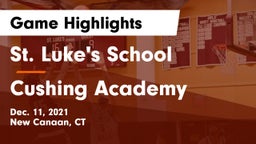St. Luke's School vs Cushing Academy  Game Highlights - Dec. 11, 2021