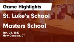 St. Luke's School vs Masters School Game Highlights - Jan. 28, 2022