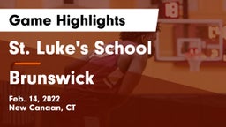 St. Luke's School vs Brunswick  Game Highlights - Feb. 14, 2022