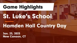 St. Luke's School vs Hamden Hall Country Day  Game Highlights - Jan. 23, 2023