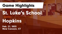 St. Luke's School vs Hopkins  Game Highlights - Feb. 21, 2023