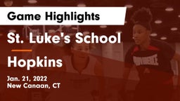 St. Luke's School vs Hopkins  Game Highlights - Jan. 21, 2022