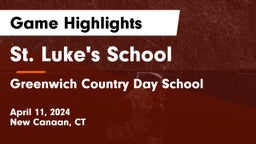 St. Luke's School vs Greenwich Country Day School Game Highlights - April 11, 2024