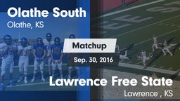 Matchup: Olathe South High vs. Lawrence Free State  2016