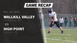 Recap: Wallkill Valley  vs. High Point  2015